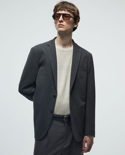 Blazer Sfera gris texturizado para hombre