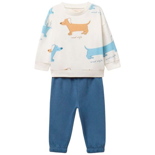 Conjunto de 2 piezas bicolor con estampado para bebé niño