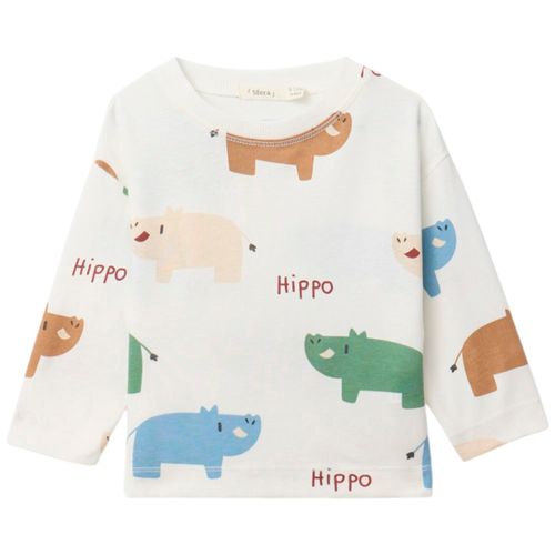 Camiseta blanca con estampado para bebé niño