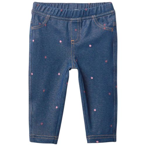 Legging azul con estampado para bebé niña