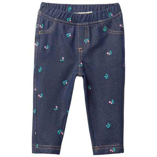 Legging azul con estampado para bebé niña