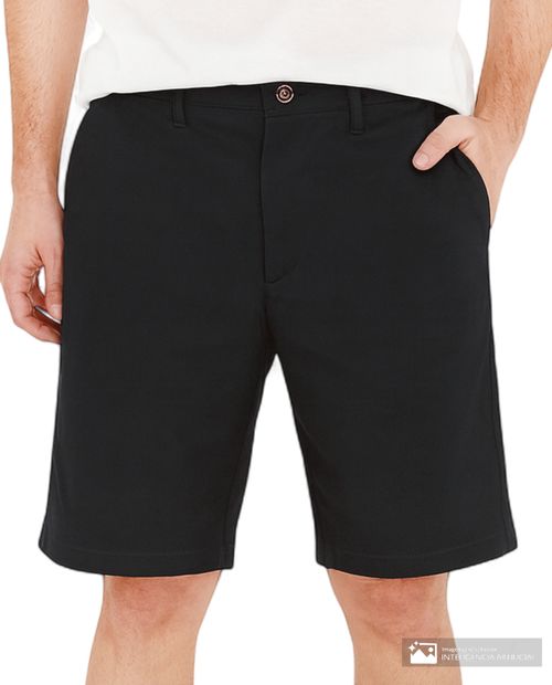 Short chino Gents regular fit azul navy sólido para hombre