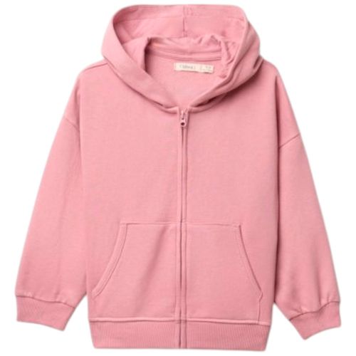 Sudadera rosada sólido para niña