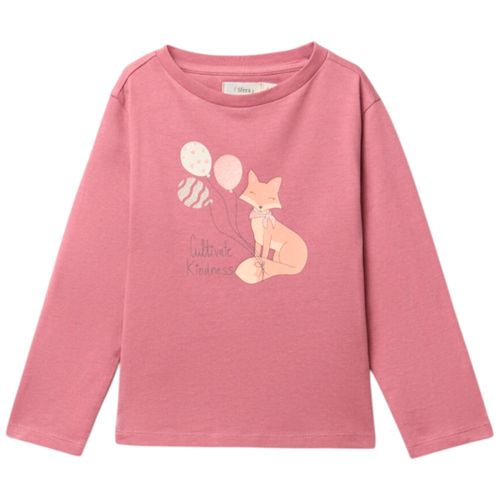 Blusa rosada con estampado para niña