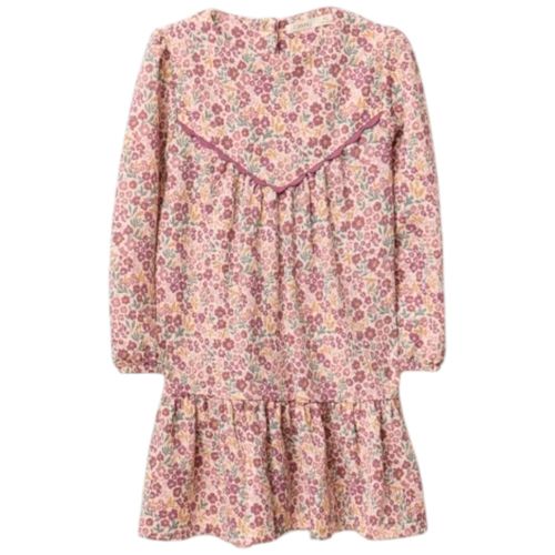 Vestido multicolor con estampado floral para niña