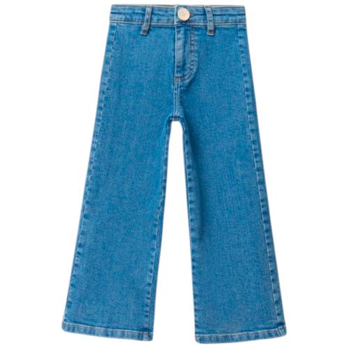 Jeans azul sólido para niña