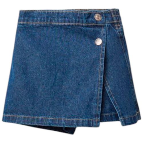 Falda short denim para niña