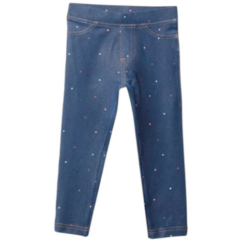 Legging azul con estampado para niña