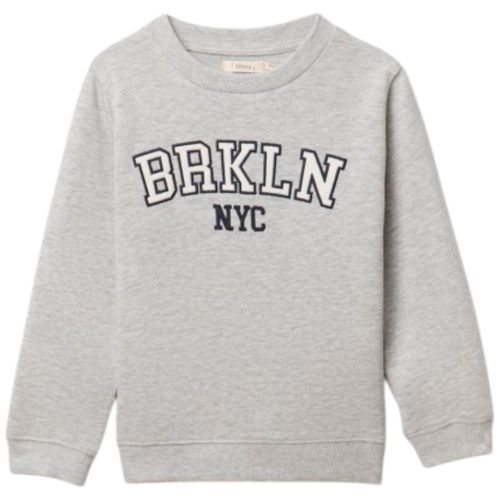 Sudadera gris con estampado para niño