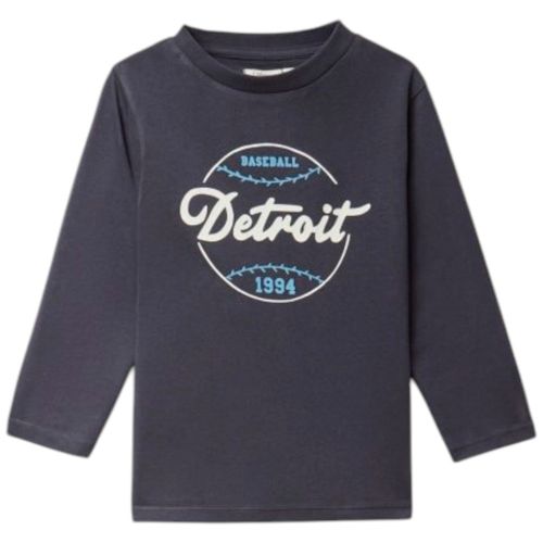 Camiseta azul con estampado para niño