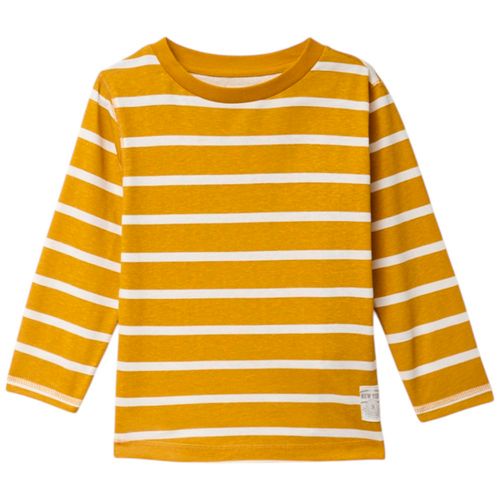 Camiseta bicolor a rayas para niño
