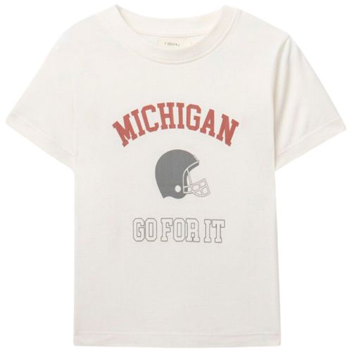 Camiseta blanca con estampado para niño