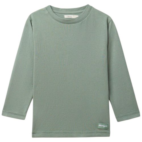 Camiseta verde sólido para niño