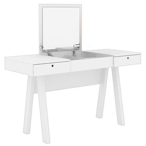 Tocador con espejo 2 cajones 131.5 x 75.5 x 52