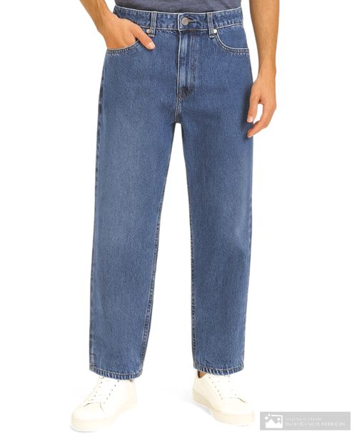 Jeans Orange baggy fit azul denim para hombre