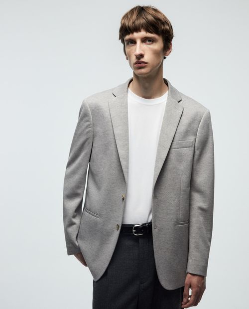 Blazer Sfera gris heather para hombre