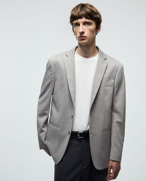 Blazer Sfera gris heather para hombre