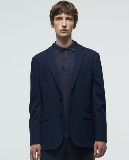 Blazer Sfera azul texturizado para hombre