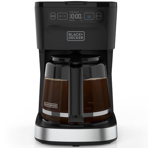 Cafetera Black and Decker 12 tazas programable color negro CM0322-0SDLA