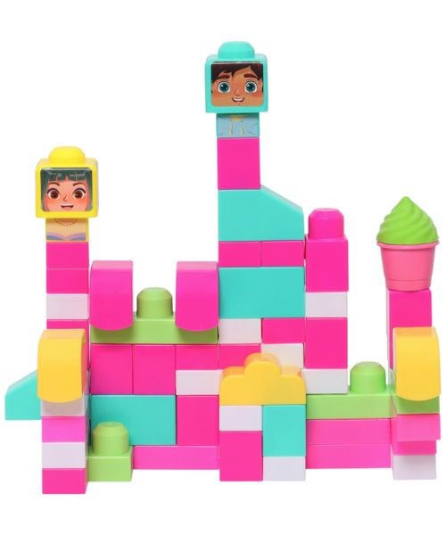 Budil me up maxi bloques maxi heladería en bucket 62 piezas