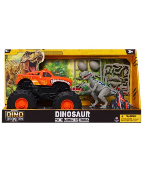Dino troop extreme dinosaurio con camioneta