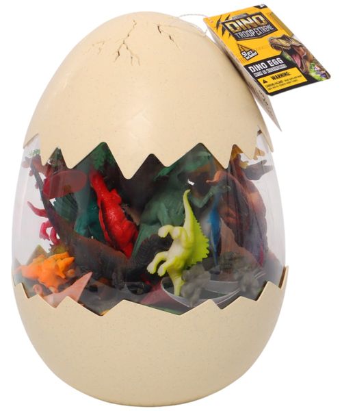 Dino troop extreme huevo de dino grande con 51 accesorios