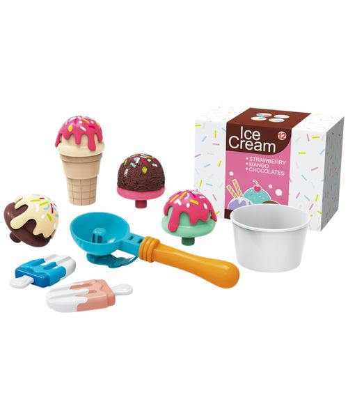 Grandex set de juego de helados deluxe 14 piezas