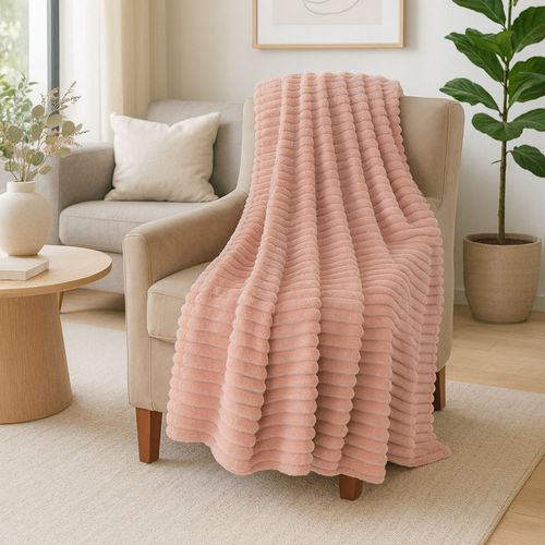 Frazada corduroy de poliéster 152x200 cm