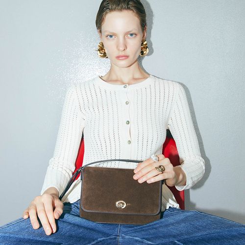 Cartera crossbody Sfera café para mujer