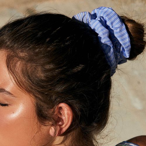 Set de 2 colas para cabello celeste para mujer