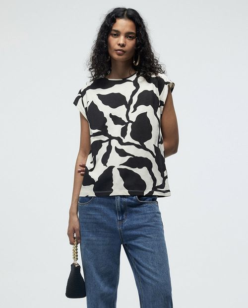 Camiseta Sfera estampada manga corta para mujer