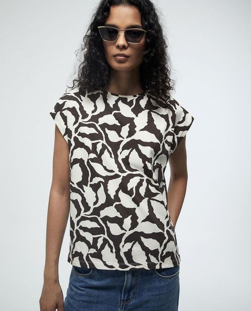 Camiseta Sfera estampada manga corta para mujer