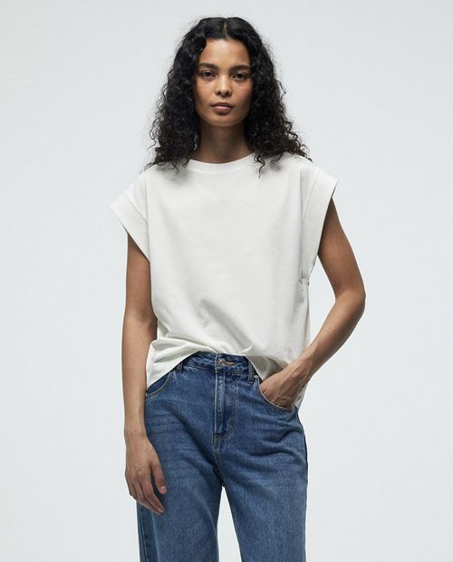 Camiseta Sfera blanca manga corta para mujer