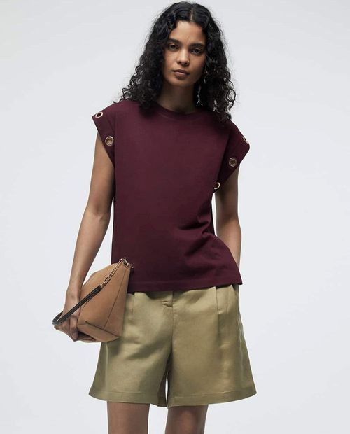 Camiseta Sfera roja manga corta para mujer