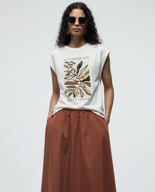 Camiseta Sfera blanca manga corta para mujer