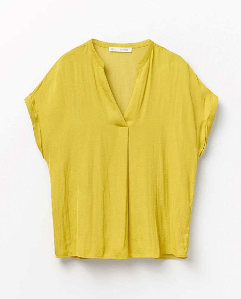 104994442-Blusa-Sfera-casual-amarilla-manga-corta-para-mujer