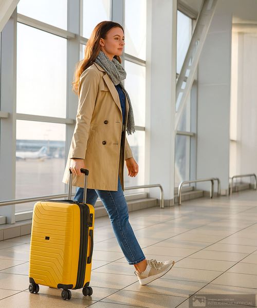 Maleta pequeña Swissbrand Eden amarilla