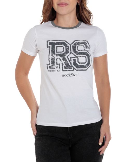 Camiseta Orange blanca manga corta para mujer