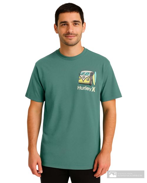 Camiseta Hurley estampado de Van retro para hombre