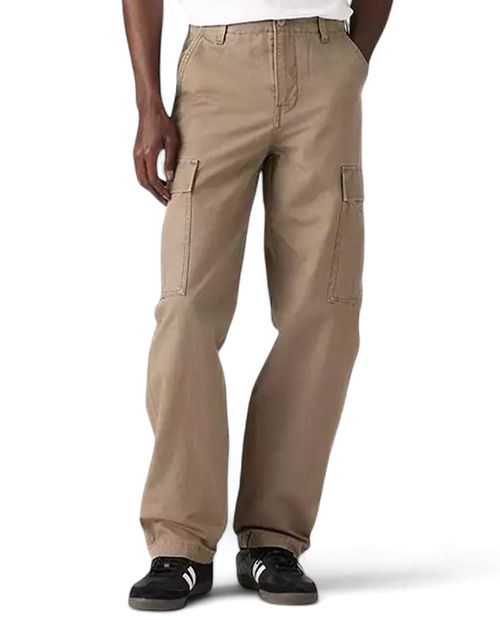 Pantalón cargo Levi's 502 straight fit beige sólido para hombre