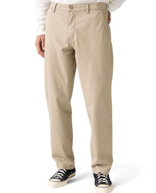 Pantalón Levi's XX chino relaxed straight beige sólido para hombre