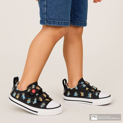 Zapato Converse Chuck Taylor All Star de Bluey casual negro para niño