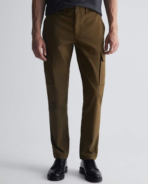 Pantalón cargo Sfera regular fit khaki sólido para hombre
