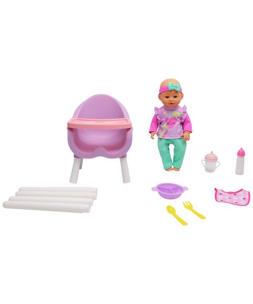 Dream collection juego de muñeca con silla alta para bebés de 35.56 cm