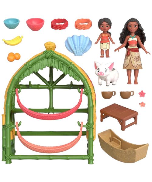 Moana 2 set hogar de Moana, Simea con Pua y accesorios