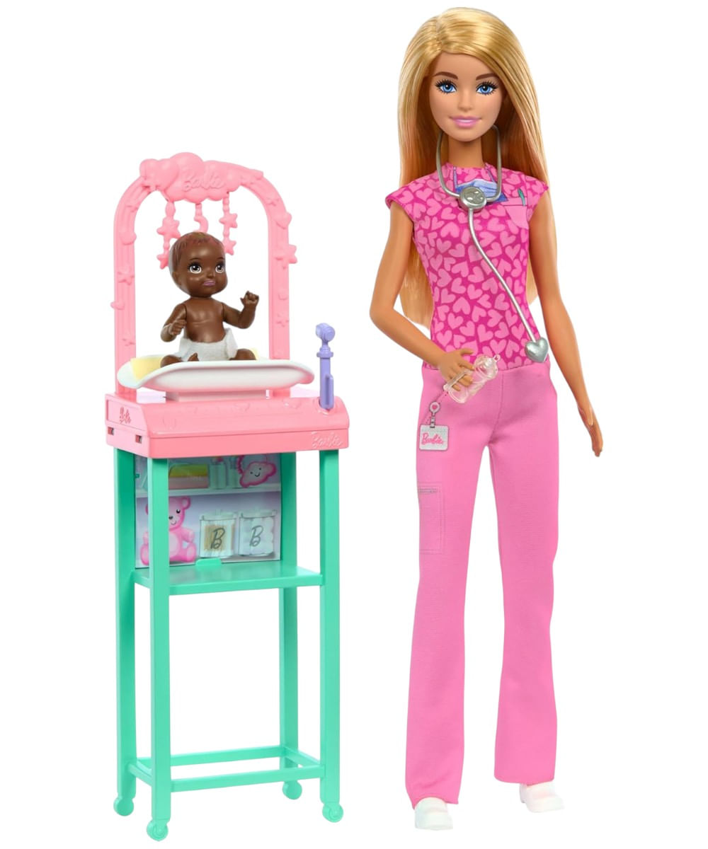 Barbie profesiones set de juego con muñeca sorpresa - Main Image