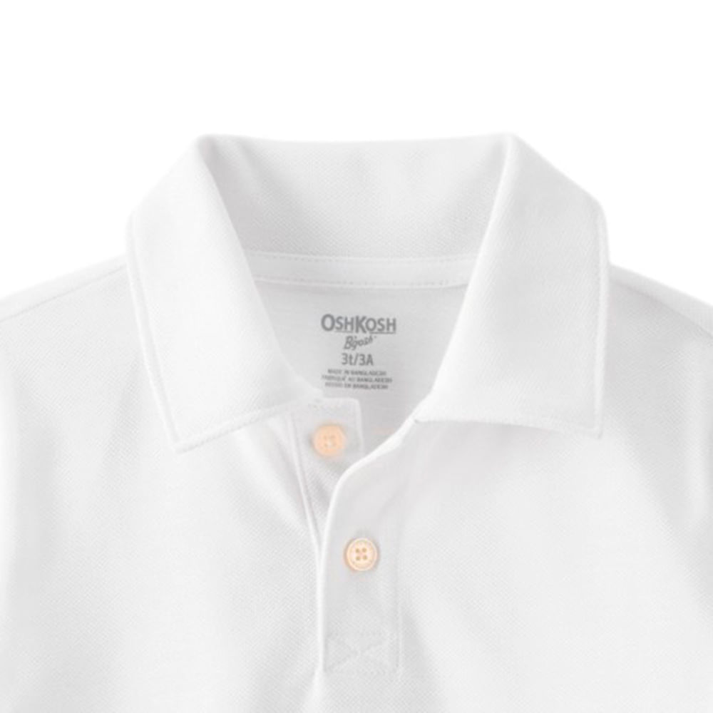 Camisa tipo polo blanca de niño Siman Nicaragua