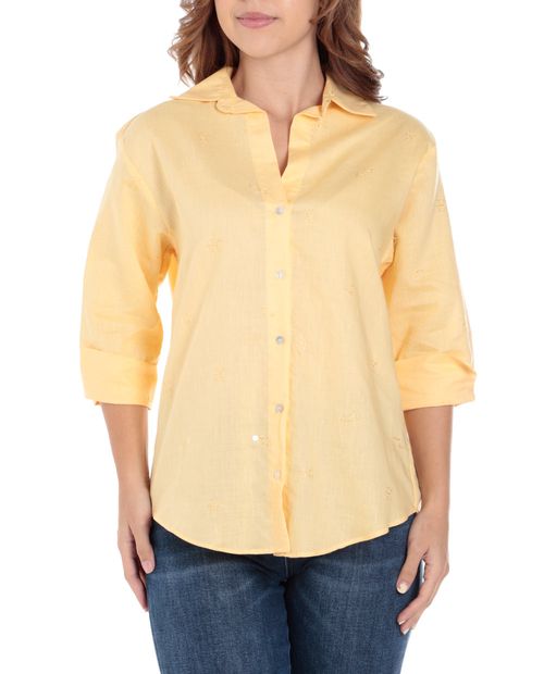 Blusa Marcella camisera manga 3/4 para mujer