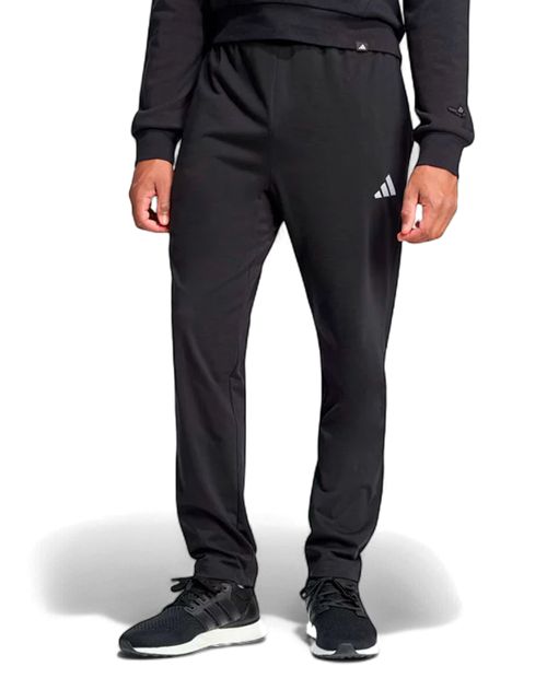 Pants deportivo Adidas classic fit negro sólido para hombre