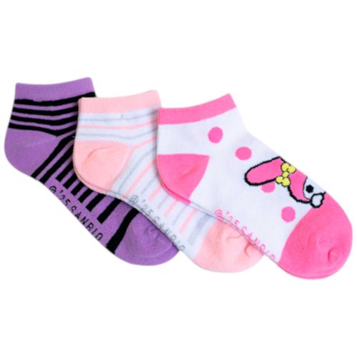 Set de 3 pares de calcetas con estampado para niña